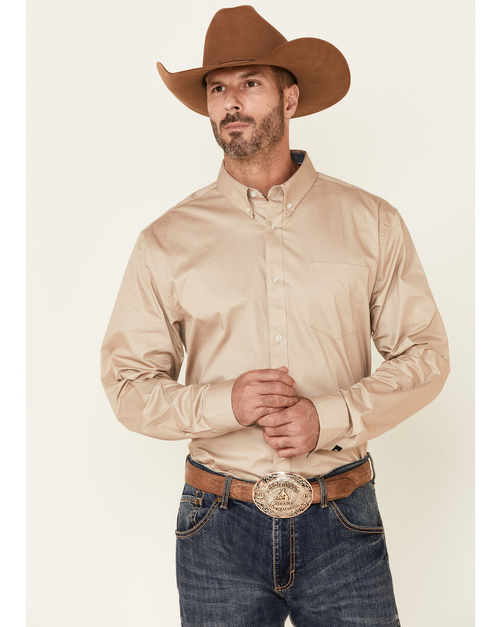 HEFASDM Mens Shirt Big & Tall Cardigan Botton Front Solid Western Shirt 